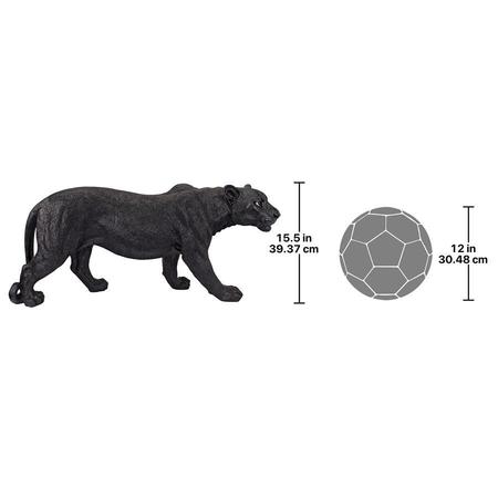Design Toscano Shadowed Predator Black Panther Statue: Large JQ4019